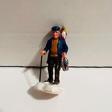 Lemax Village figurine Fish in Hand Parrot on Shoulder Blue Jacket Replacements picture