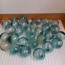 Glass Fishing Float Buoy Ball Vintage Japanese set of 30 diameter 5cm picture