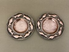 Pair Of Antique Copper  Arts And Crafts Fish Decorated Dishes  Newlyn? C1900 picture