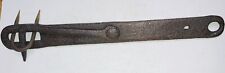 Large Antique Hand Forged Drop Hook Hasp Latch Lock. Barn Door, Gate. picture