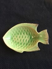 Vintage Light green Fish Dish by ND Exclusive of China  see description  picture