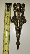 2 Vintage Solid Brass Ornate Wall Door Hook Hanger, See Both Pictures  picture