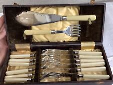Antique T. TURNER Cutlery Co. Fish Set With Case picture