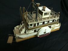 Natchez Paddlewheel Boat Handmade Wooden Model picture