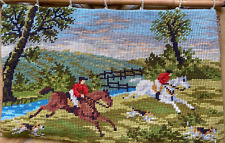 Gobelin Tapestry Mural Wanbehang Wall Carpet Rider on Horseback Exit At Stream picture