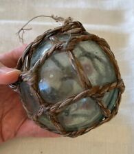 VINTAGE Japanese fishing glass floats  old rope picture