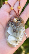 Chinese Natural hard Stone Fish in Coral Reef Pendant picture