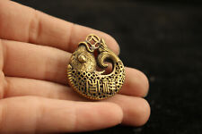 3 cm China Brass Pendant animal fish Pendant amulet handcraft Pendant picture