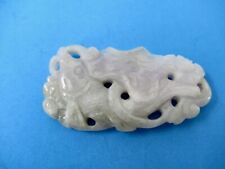 Carving of Coi Fish and Lilly Pads, Reticulated Jadeite Stone picture