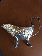 Samuel Kirk S Kirk &Son Coin Silver Gravy Boat Repousse Baltimore 1860s Antique picture