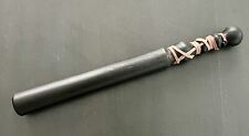 Antique 19th Century Hardwood Lead Weighted Black Fishing Priest, Cudgel, Tool. picture