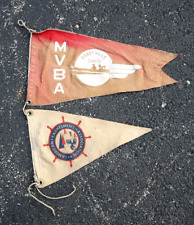 Vintage Fishing Boat Flags Nautical Ship Zanesville Ohio Yacht Club Chris Craft picture