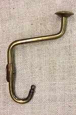 Old Coat Hook Cothes Tree Vintage 1950’s Brass Color Steel 5 1/2” rustic  picture