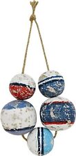 Fishing Floats Decor Wall Hanging Wooden Nautical Buoy Ornaments Sculpture Balls picture