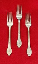 Vtg. Int’l Silver Hotel FALMOUTH ~ Flatware  3 Solid Fish Forks~1900-1940 picture