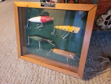 BOB BURRIS NAPLES FLORIDA Fishing Tackle shadow box displaying vintage 1 OF 4   picture