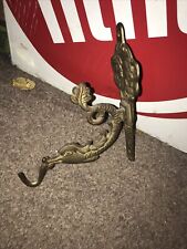 Vintage Reclaimed Brass Sea Serpent Fish Nautical Wall Hook Hanger picture