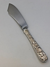 Repousse by S Kirk & Son Sterling Silver Butter or Fish Serving Knife 7 1/8
