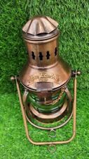 Nautical Marine Brass Boat Light Antique Hanging Oil Lamp Ship Anchor Lantern picture