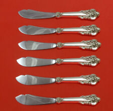Grande Baroque by Wallace Sterling Silver Trout Knife Set 6pc HHWS Custom Made picture