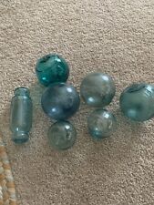 Antique glass fishing floats vintage. Hand Blown . picture