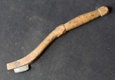 Antique Early Folk Art Mackerel Plow Fish Gutting Knife w/ Lead Blade & Doodles picture