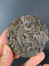 Delicate Chinese Old Jade Hand-carved *Fish Lotus root* Pendant A14 picture