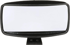 Universal Boat Mirror, 8 In. X 4 In. Convex Safety Glass, Black ABS Plastic Hous picture