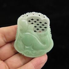 China, jade,collection,hand-carved, jade jadeite,jade,fish&choi, pendant D(187) picture