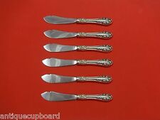 Rose by Wallace Sterling Silver Trout Knife Set 6pc. Custom Made 7 1/2