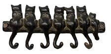 Vintage Post Mod Cast Iron Vintage Cat Hook Keys picture