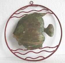 IRON FISH TRADE SIGN  WALL DECOR / DECORATION FRAMED HANGING  picture