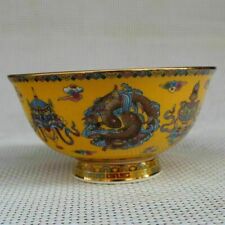 Chinese old  porcelain Pastel glaze Fish grain Map Chinese meal bowl Collecting  picture