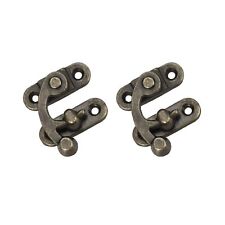 Hook Lock Clasp 42mmx36mm 2Pcs Zinc Alloy Swing Arm Right Latch - for Home Ki... picture