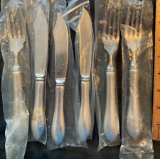 REED AND BARTON STERLING SILVER POINTED ANTIQUE  4 FISH KNIVES AND 3 FORKS 7PCS picture