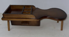 Miniature Solid Wood Cobbler's Bench. Trinket Jewelry Display Bass Clark picture