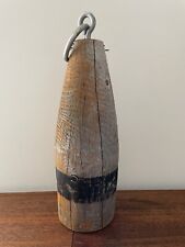 Rustic Vintage Wood Buoy Nautical Beach Theme Home Decor Ocean Water Gift Boat picture