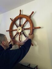 Wooden Captain Boat Gaston New 36 inches Pirates wonderful home décor Ship Wheel picture