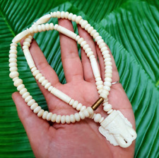 Necklace Coconut Shell Thai Amulet Head Elephant Pendant  1 Hook 24