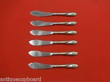 Sculptured Rose by Towle Sterling Silver Trout Knife Set 6pc HHWS  Custom 7 1/2