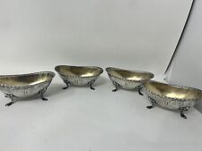 Lot - Sterling Silver Footed Pedestal Nut Candy Bowl Salt Cellar Boat 94g picture