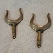Vintage Bronze OAR LOCKS ~ RAM HORN ~ ROW BOAT picture