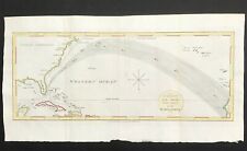 Gulf Stream Florida coast map c1804 original Chart of the supposed Course picture