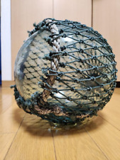 【Excellent+++】Japanese fishing glass floats Old Rope vintage 9.0 in showa era picture