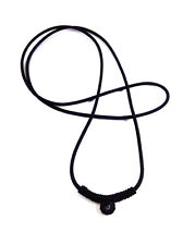 Thai Buddha Buddhist Amulet Handmade Pendant Black Necklace Rope 1 hook 24