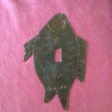 FISH Light Switch Strike Plate,  Switch Cover  Handmade SIGNED  By Artist picture