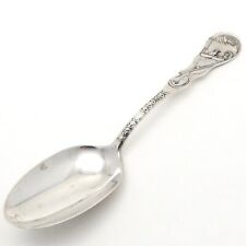 Sterling Silver FW Sim Co Lake George Rogers Slide Fly Fishing Souvenir Spoon picture