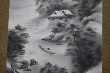 Genuine Gyokusen/Ink Landscape/Fishing Boat/Hanging Scroll Treasure Ship V-904 J picture