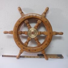 Vintage Nautical Boat Ship Wooden Steering Wheel Pirate Décor 18