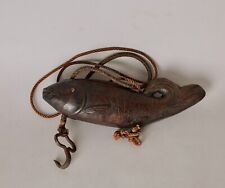 Rare Jizai hearth hook Fish shaped stopper, 19th century ZD32 picture